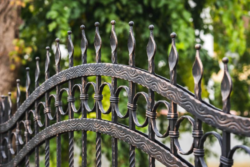 Gothic Iron Fence Installation